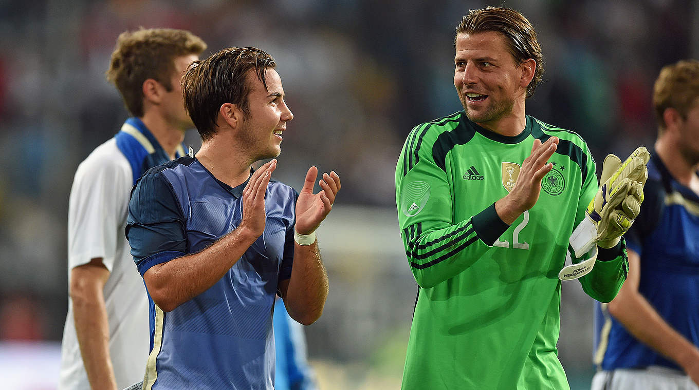 Echter Teamplayer: Roman Weidenfeller (r.) © 2014 Getty Images