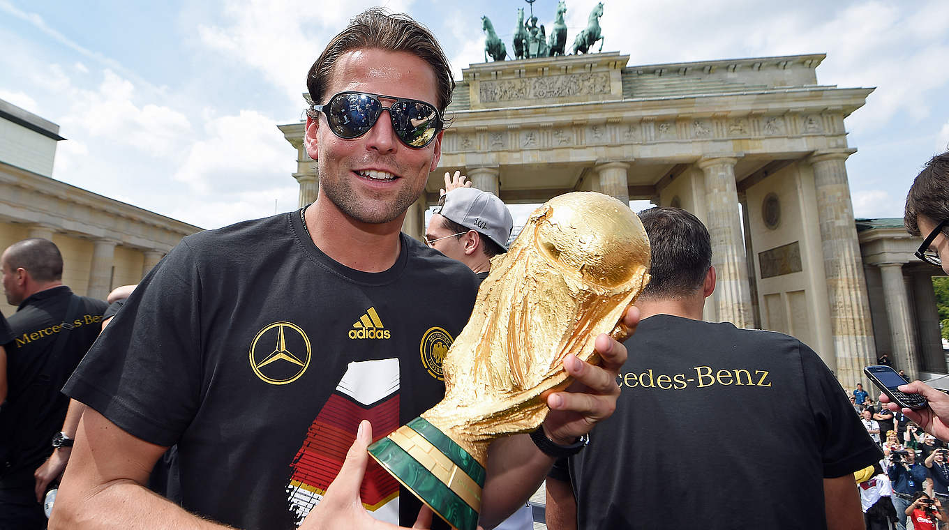 Weltmeister aus Dortmund beim Empfang in Berlin: Roman Weidenfeller © 2014 Getty Images