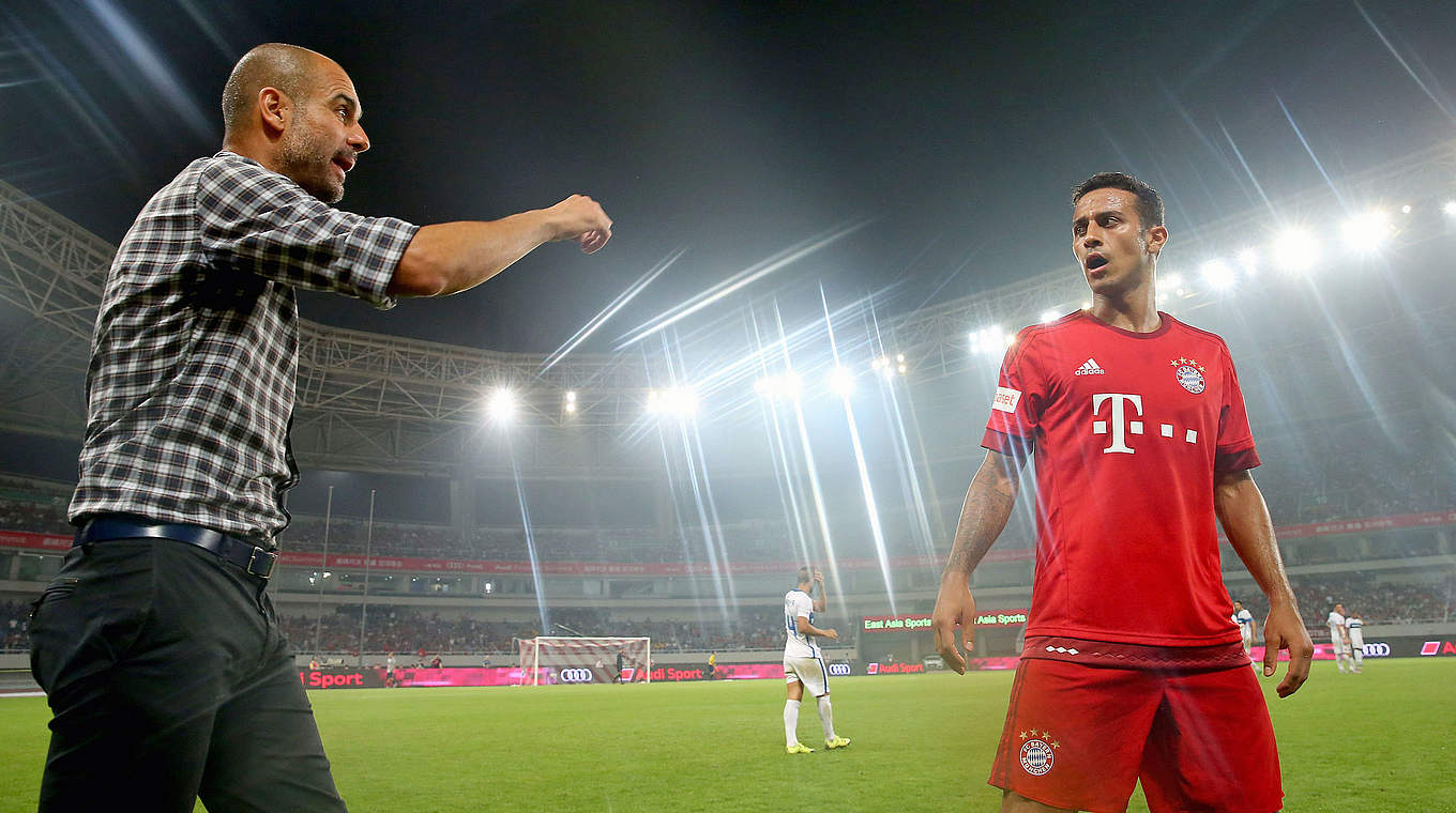 In Spaniens EM-Kader: Thiago (r.) vom FC Bayern München © 2015 Getty Images