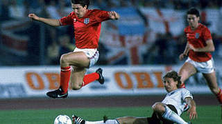 Der 300. Sieg: Guido Buchwald 1987 beim 3:1 gegen England © Bongarts/GettyImages