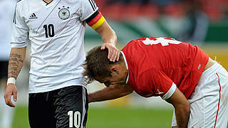 U 21-Kapitän Lewis Holtby (l.): "Unbedingt EM-Ticket ergattern" © Bongarts/GettyImages